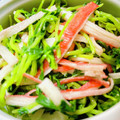 U☆kaoru's cooksnap of when they made 豆苗とカニカマのワサビマヨ.