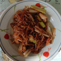 TAM☆CUBE's cooksnap of when they made 鶏皮と糸こんにゃくの煮物.