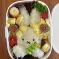 chikosuzu's cooksnap of when they made 簡単☆可愛い♪キャラ弁☆ミッフィー弁当☆.