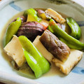 kinniko's cooksnap of when they made なすピーマンと厚揚げの白みそ煮.