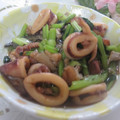 miyuki12's cooksnap of when they made イカと小松菜の煮浸し.
