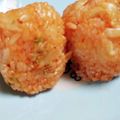 まーちゃん310's cooksnap of when they made 韓国風✿キムチ＆ごま油✿ｄｅおにぎり.