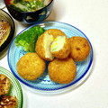 にきけん's cooksnap of when they made 枝豆ととうもろこしのコロッケ.