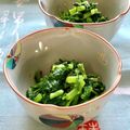 お料理ニャロメ's cooksnap of when they made 素朴な香り♪春菊のポン酢和え.