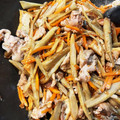 kotokoto20's cooksnap of when they made 節約うまっ＊豚肉と厚揚げのきんぴらごぼう.