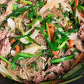 クックSUPWL9☆'s cooksnap of when they made 合い挽き肉とほうれん草のチャプチェ風.