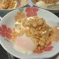 toshio39's cooksnap of when they made たぬき冷奴～温泉卵添え～.