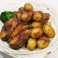 とよまち's cooksnap of when they made 新じゃがの手羽先甘辛煮.