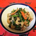 龍青空ママ's cooksnap of when they made 簡単☆豚コマ肉とレンコンニラ炒め☆.