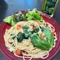 まぁれぽ's cooksnap of when they made トマト、モッツァレラ、バジルのフレッシュパスタ.