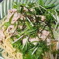 クックV6SBPJ☆'s cooksnap of when they made 五右衛門風 豚しゃぶと水菜の和風パスタ☆.