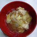 クック3N0VKO☆'s cooksnap of when they made めんつゆで新玉ねぎのささみ親子丼.