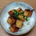 みぃくんのママ's cooksnap of when they made 簡単ヘルシー！厚揚げのサイコロステーキ丼.