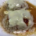 つくフォト部長♪♪こまっちゃん's cooksnap of when they made レンチンのみ！成形しない超簡単ハンバーグ.