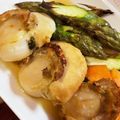 ふぁんころ's cooksnap of when they made アスパラとホタテのバター醤油焼き.