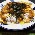 たんたん　's cooksnap of when they made お惣菜や残ったカツでパパッとカツ煮.