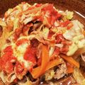なないろの雪's cooksnap of when they made キャベツと豚肉の重ね煮トマトチーズ味.