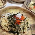 papikun's cooksnap of when they made 塩昆布・とびっこ・しらすの極旨和風パスタ.