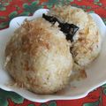 ぷんにゃあ♪'s cooksnap of when they made ごま油で☆チーズとしらすの焼きおにぎり.