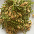 kinkinsan's cooksnap of when they made 卵と豆苗のオイスター炒め.