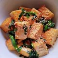 こみく's cooksnap of when they made 簡単☆厚揚げとニラの焼き肉のたれ炒め☆.