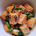 こみく's cooksnap of when they made 簡単☆厚揚げとニラの焼き肉のたれ炒め☆.