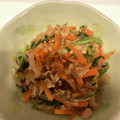 くーこん's cooksnap of when they made 10分で完成★もやしとひき肉のピリ辛炒め.