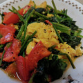 ＭＩＬＵ's cooksnap of when they made ほうれん草とトマトの卵炒め.