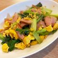 p6e2n3g's cooksnap of when they made ふわふわたまご◎小松菜のたまご炒め◎.