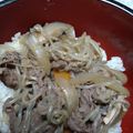 83a's cooksnap of when they made 白滝でカロリーオフ＆節約♪牛丼.