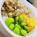 choco831's cooksnap of when they made めんつゆで簡単♡鶏そぼろ丼.