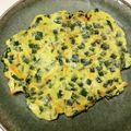 azbjbn's cooksnap of when they made モッチモチのネギチヂミ！豆腐で！.