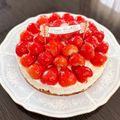 ♪けたはび☆'s cooksnap of when they made 苺たっぷり♡レアチーズケーキ.