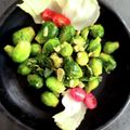 ひさかた's cooksnap of when they made ☆芽キャベツのガーリック炒め☆.