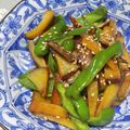QPはにー's cooksnap of when they made サツマイモピーマン甘辛炒め(簡単).