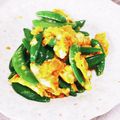 めみたん☆'s cooksnap of when they made ふんわり！キヌサヤ(スナップでも)卵とじ.