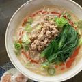 クック8ZQE9T☆'s cooksnap of when they made 心地よい辛さにやみつき！ごま豆乳担々麺.