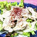 クックX43RMR☆'s cooksnap of when they made ピリ辛ゴマだれ☆冷しゃぶサラダうどん.