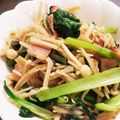 ゆるмαмα's cooksnap of when they made 小松菜とえのきとベーコンの中華風炒め.