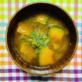 チェックのミニくま's cooksnap of when they made 簡単♡かぼちゃとめかぶの味噌汁♡.