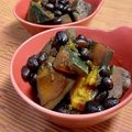 島子☆'s cooksnap of when they made 黒豆煮リメイク☆かぼちゃのはとこ煮？.