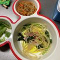 MIHO＊Akmt's cooksnap of when they made 簡単ランチ！小松菜とハムの和風パスタ.