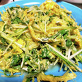 クックJRVP87☆'s cooksnap of when they made 水菜と卵とじ.