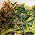 こがねざわ's cooksnap of when they made 春菊とえのきのおひたし.