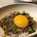 クックZAKU4W☆'s cooksnap of when they made 小松菜と牛豚そぼろのスタミナ丼.
