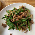 dollyj's cooksnap of when they made 10分で完成★もやしとひき肉のピリ辛炒め.