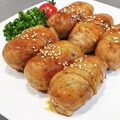 クックUR9L2V☆'s cooksnap of when they made 男のロマンだ！がっつきたい肉巻きおにぎり.