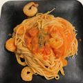 クックUVGIS2☆'s cooksnap of when they made 海老 トマトクリームパスタ.