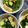 9ma9ma's cooksnap of when they made 母の味 ＊油揚げときゅうりの酢の物＊.