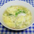 ととろ＆めい's cooksnap of when they made 5分で完成！エノキと崩し豆腐の卵スープ.